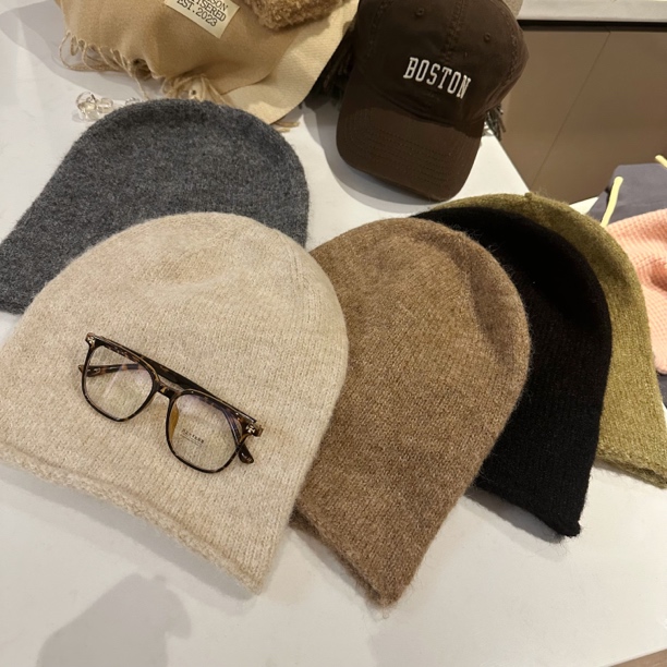 qiqi/琦琦推荐 个性小众搭配毛线冷帽