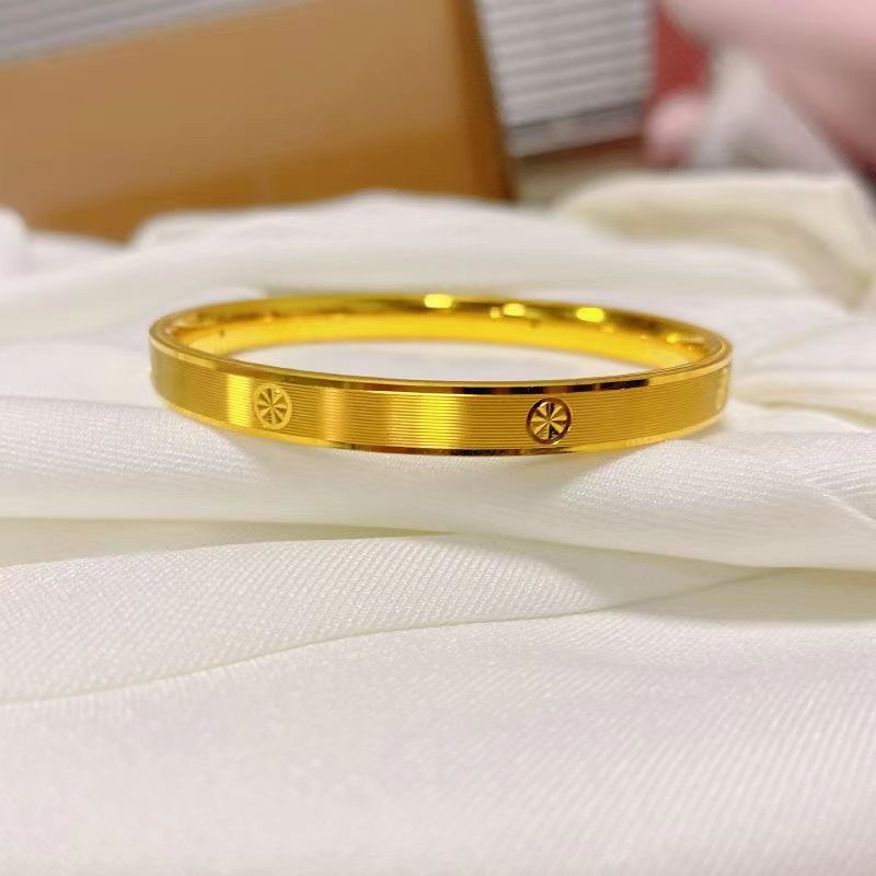 铜合金手镯 高定版米字拉丝手镯精美百搭时尚饰品轻奢气质