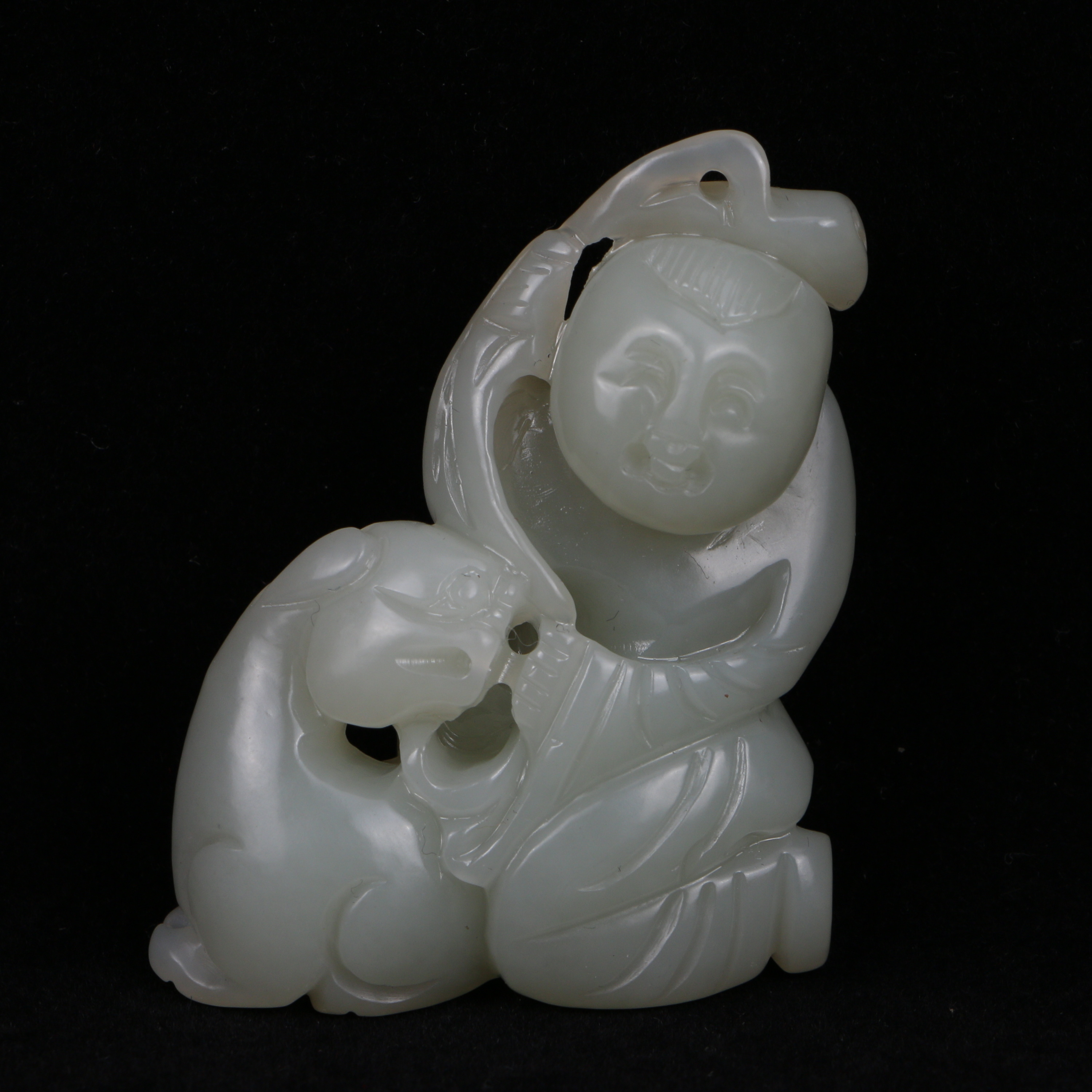 Lot13 清  和田玉把件