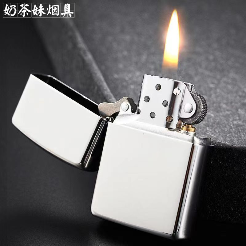 白冰煤油高端打火机送男朋友老公明火防风生日礼物老式怀旧可批发
