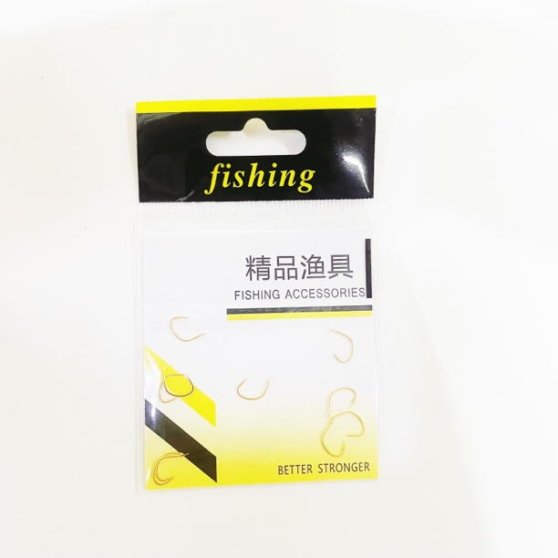 重庆定制手作盘车溪流冲钓钩10枚筏钩有倒刺垂钓清波鱼金色包邮