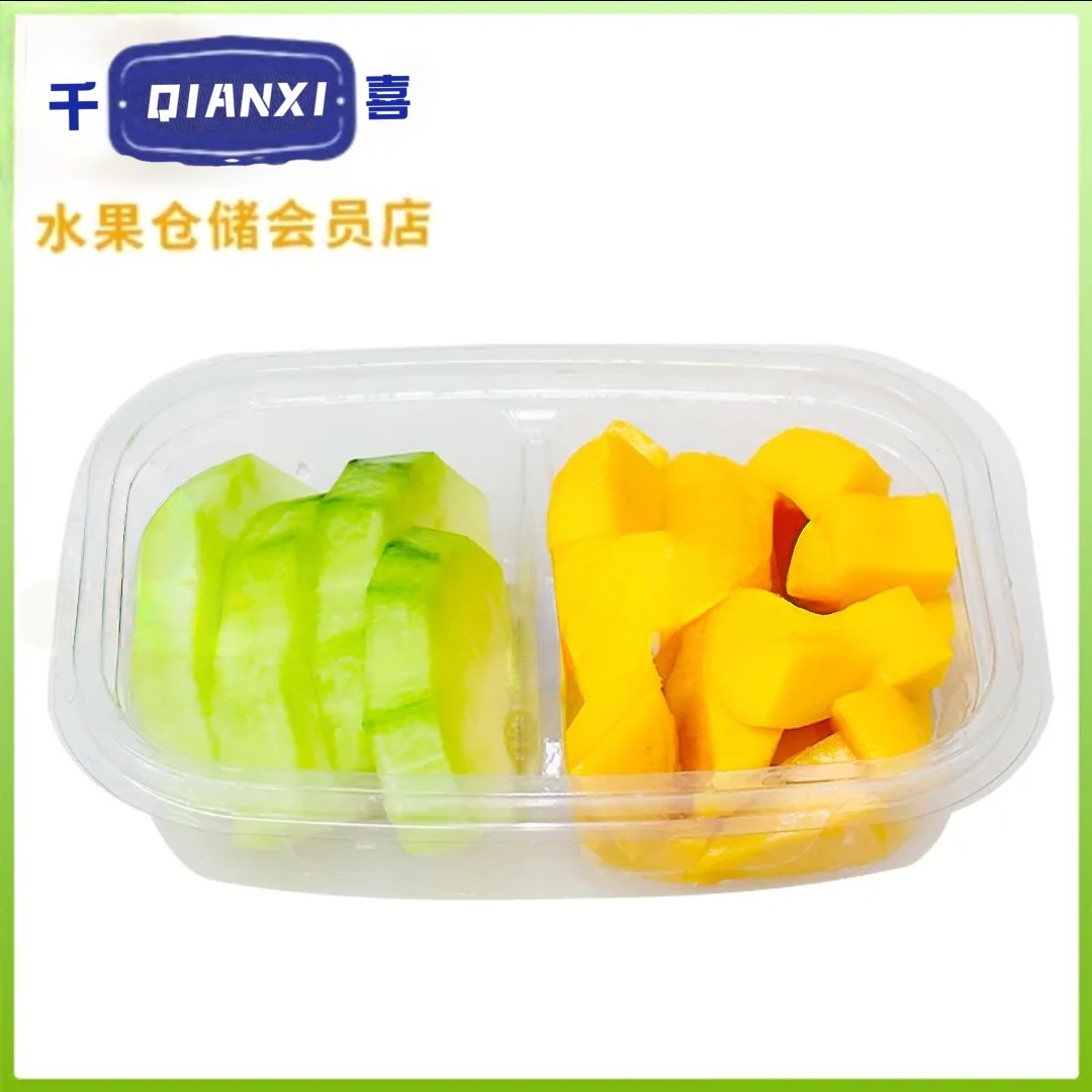 【双拼】芒果+奶香蜜瓜一盒约350g/600g