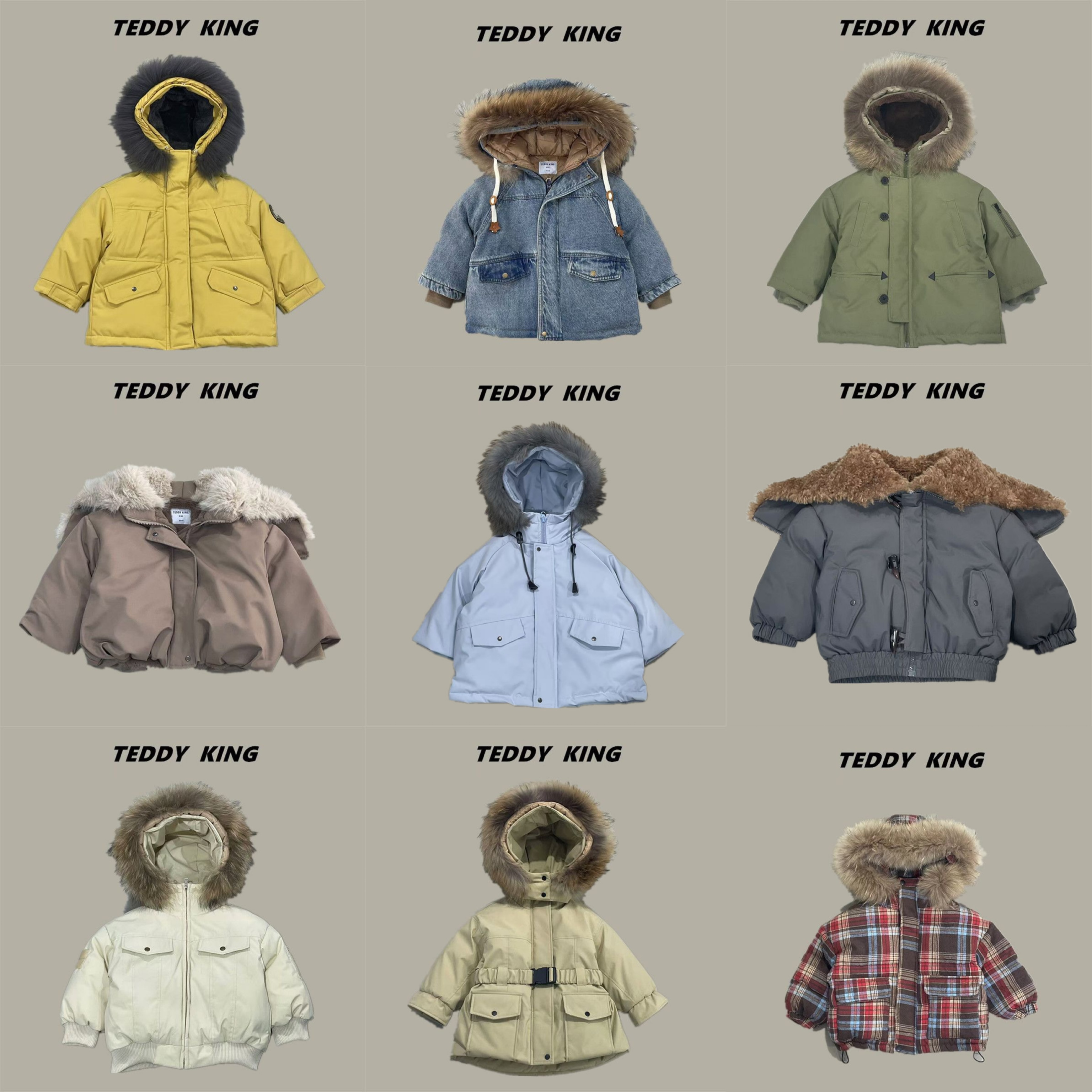 （C1-C3）冬季  中小童 韩版 时尚休闲  衣服链接