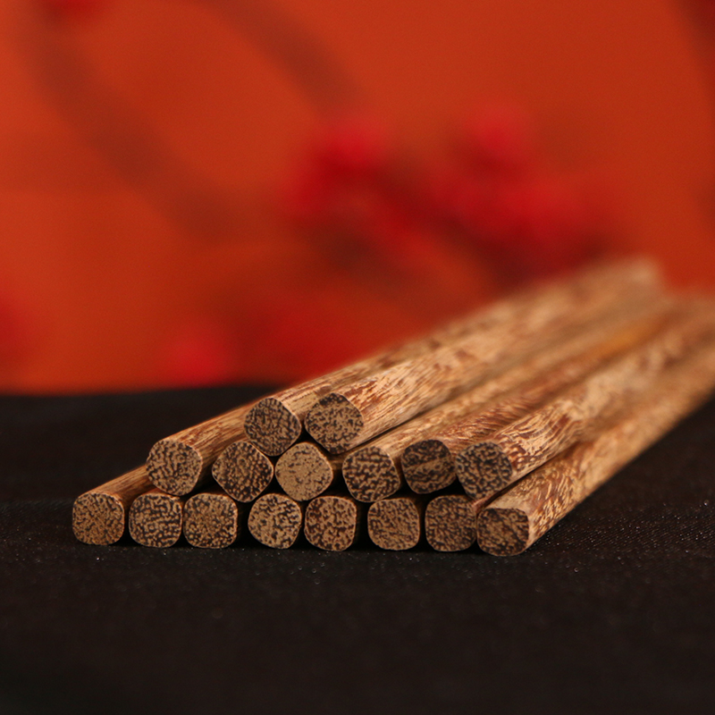 国标红木天然鸡翅木筷子8双装*2盒