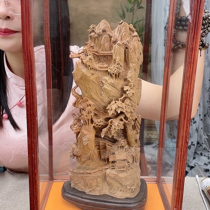 檀香木其他山水摆件