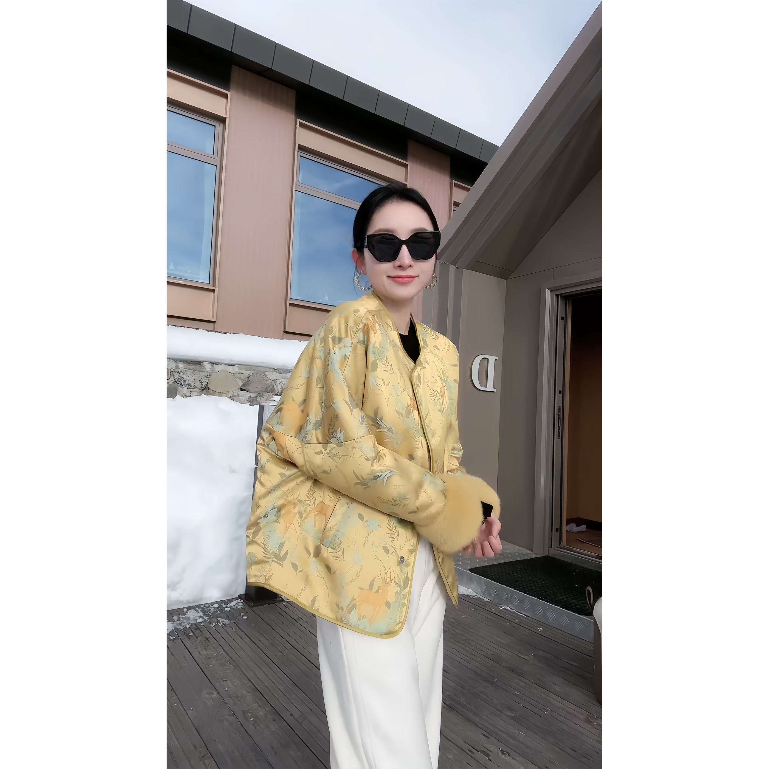 DR杨圣坤+2024新款 黄小鹿'新中式真丝宋锦羊绒外套GF2411-2409