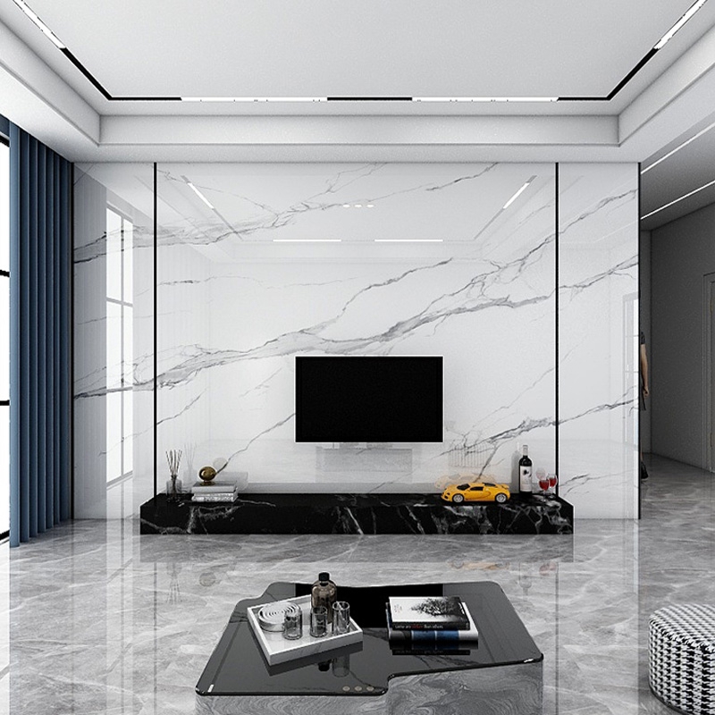 岩板电视背景墙900X2600mm连纹大板影视墙客厅现代简约轻奢风瓷砖