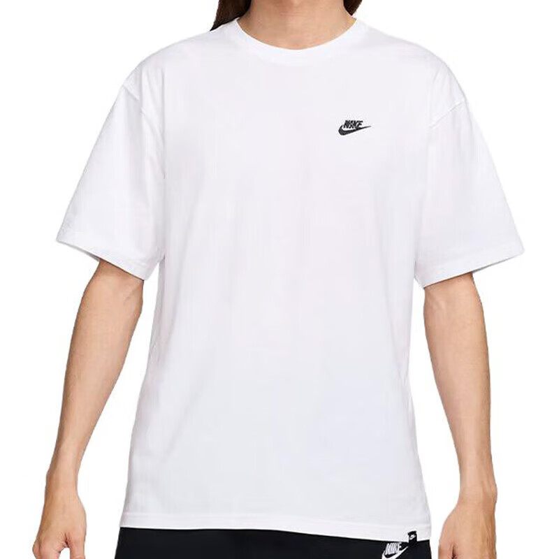 NIKE耐克男子AS M NSW TEE CLUB MAX无领短袖T恤FV0376-100
