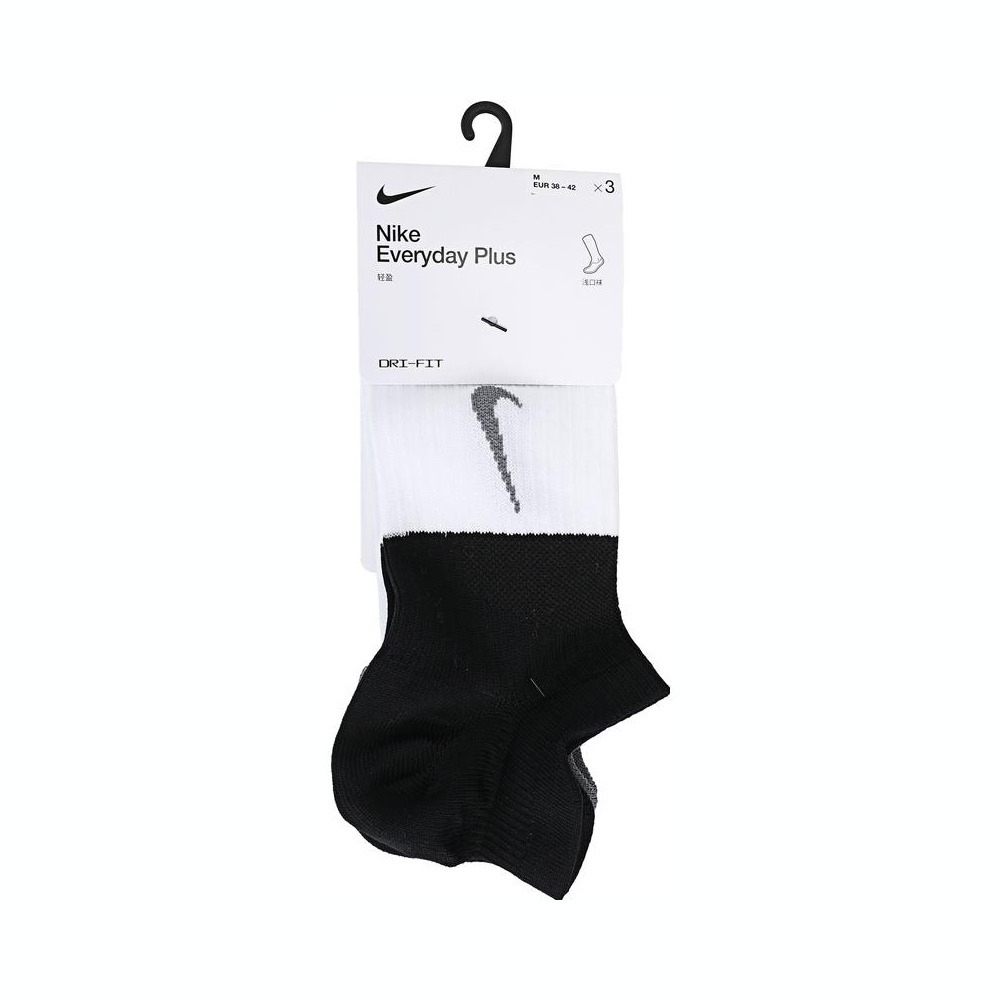 nike耐克女子W NK EVERYDAY PLUS LTWT NS 3PR袜子CV2964-904