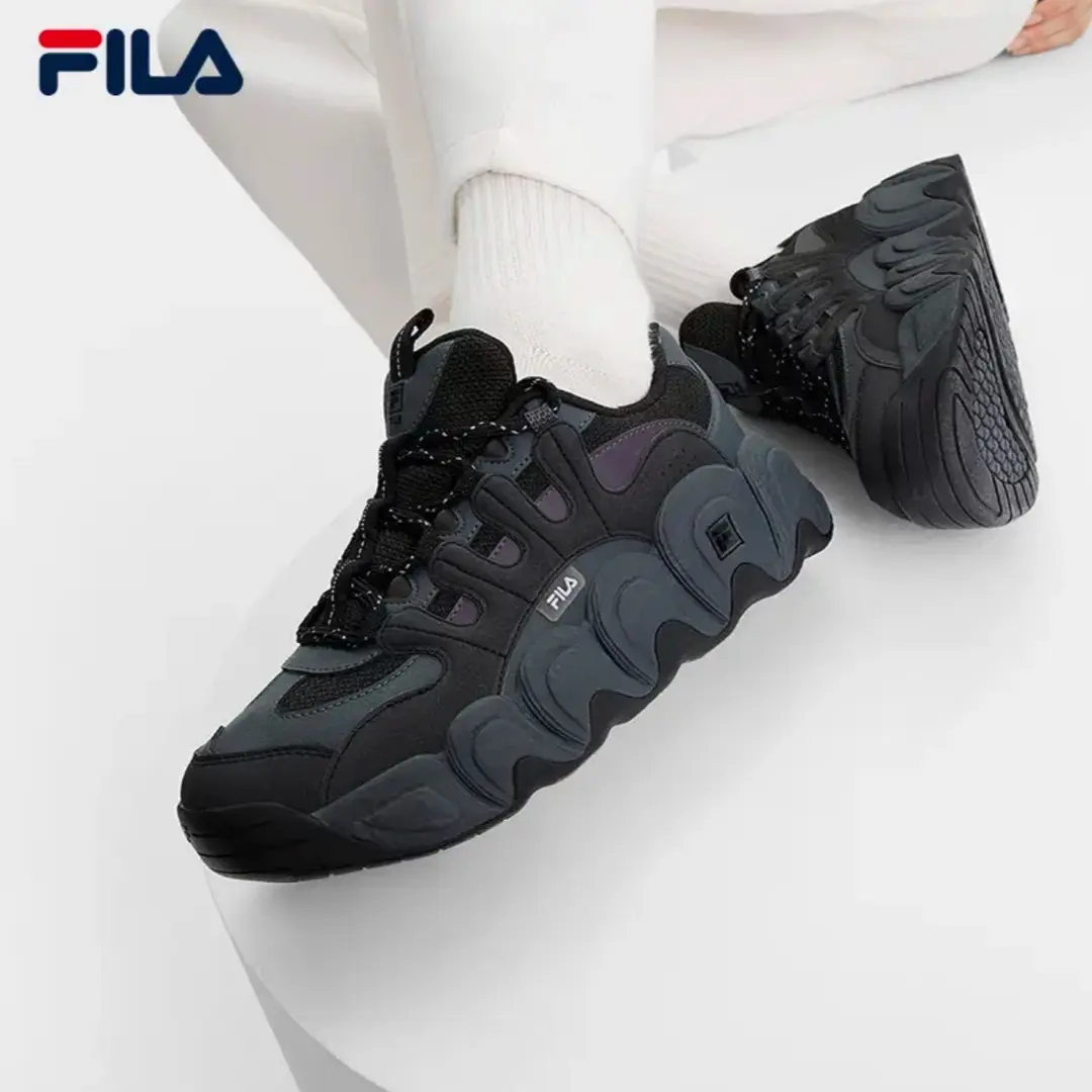 Fila/斐乐男子春【爆款可颂面包鞋】软底休闲老爹鞋F12M441102F
