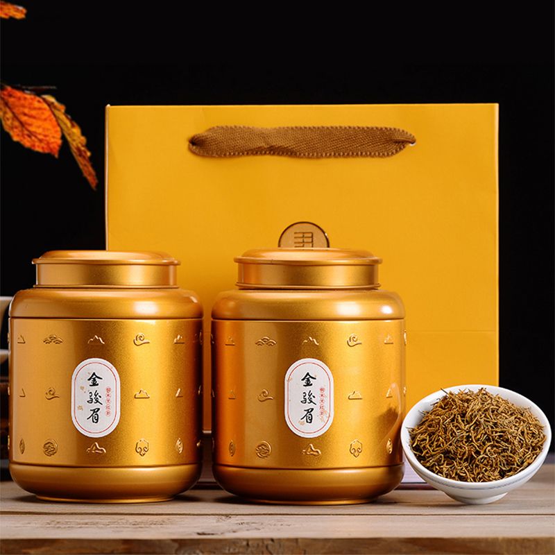 2025新茶金骏眉红茶黄芽特级芽中芽正宗武夷山浓香蜜香型罐装礼盒