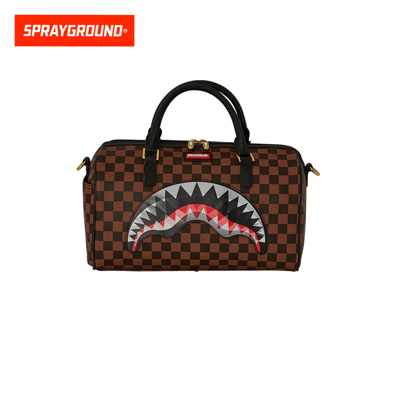 SPRAYGROUND 鲨鱼嘴新款方格手提包大容量潮牌 XB W1045502