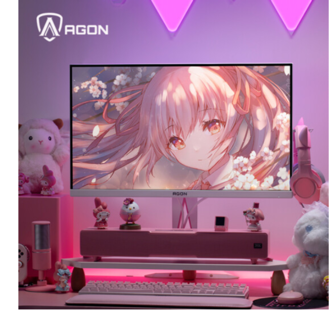 AOCAOC AG275QXR 2K 170Hz Nano IPS樱花粉 PS4游戏电竞显示器 