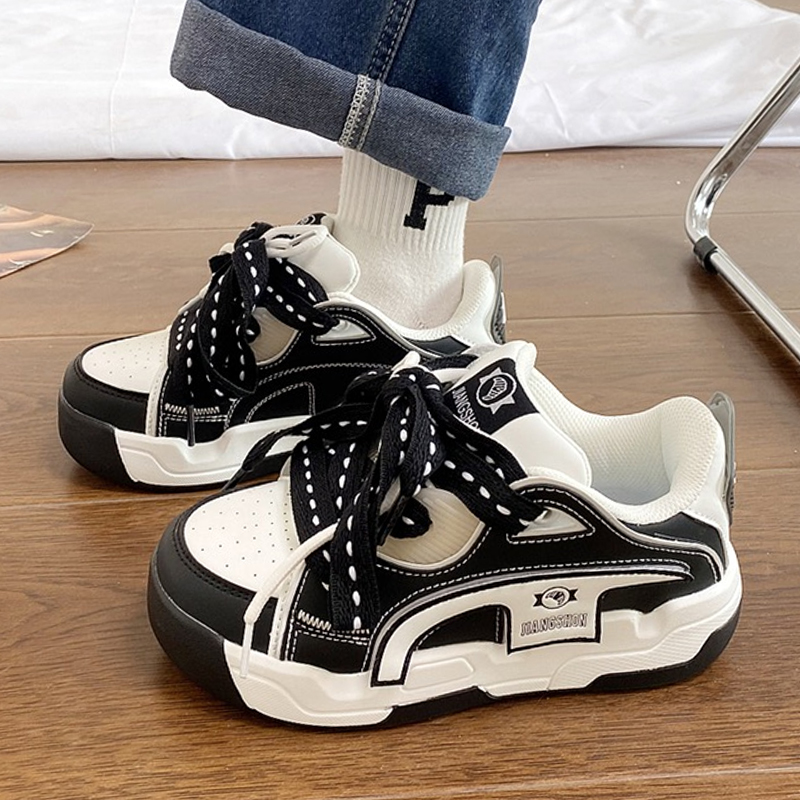 回力潮品小众面包鞋男厚底增高防滑板鞋冬季百搭ins休闲运动黑色