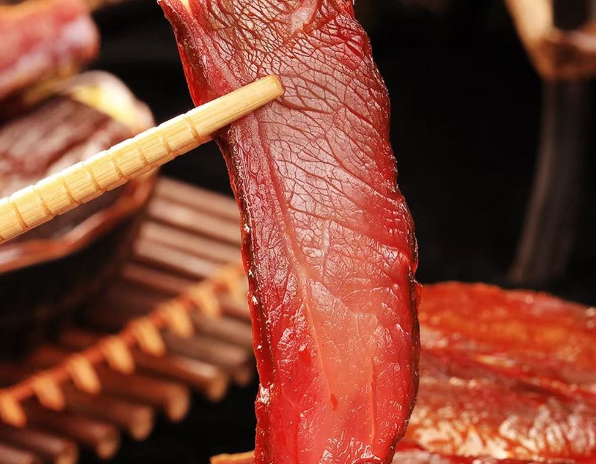 农家柴火烟熏腊牛肉500g
