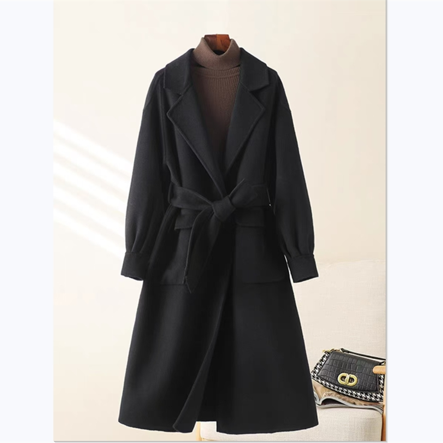K2185 巴黎邂逅~浴袍款中长款羊毛大衣 4DY1795