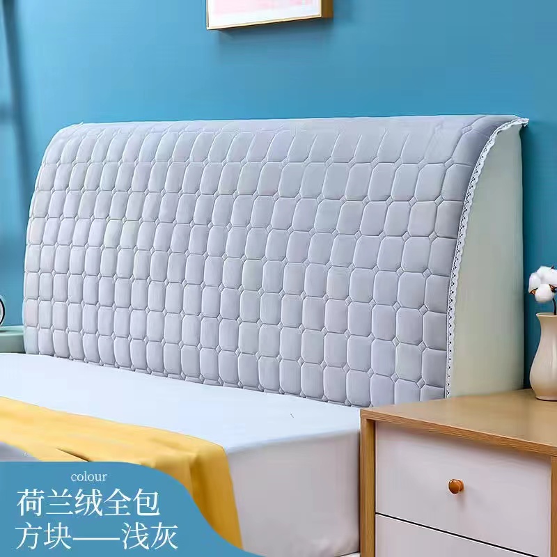 简约款全包床头罩夹棉加厚