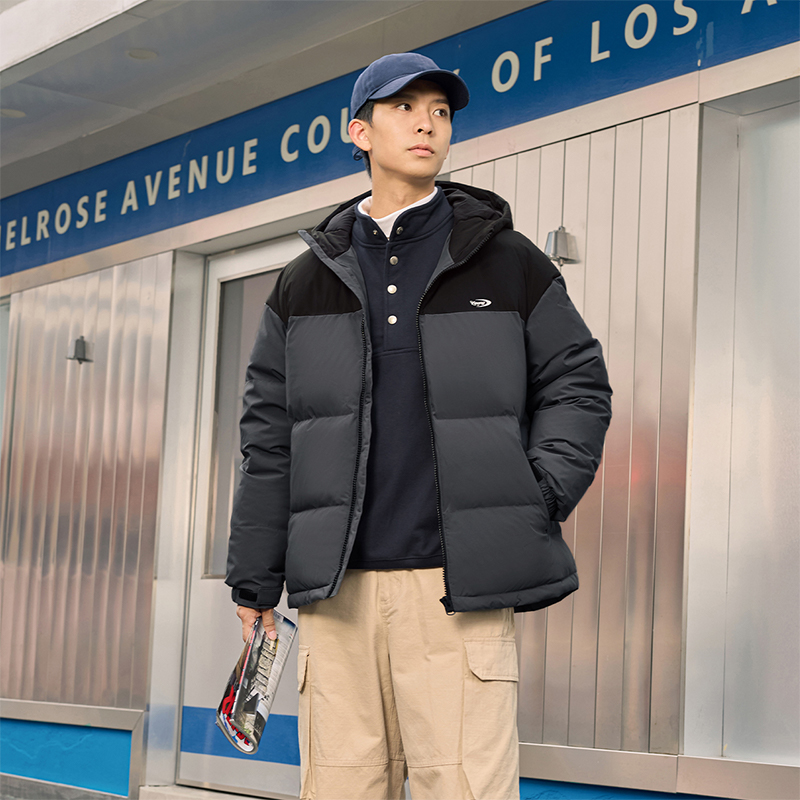 羽绒服2025冬季男女保暖韩版短款羽绒服宽松连帽休闲运动外套