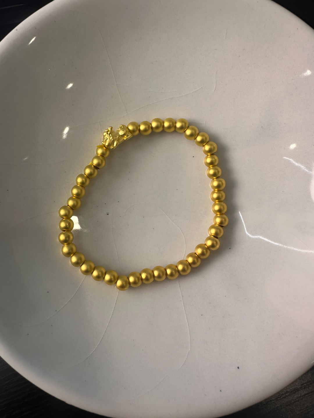 足金999金珠貔貅宝宝手串