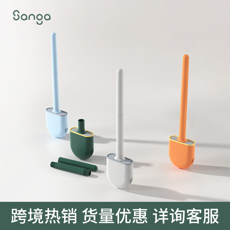 壁挂式免打孔马桶刷无死角厕所清洁刷家用可拆杆马桶刷