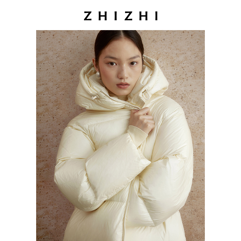【橱窗】捷克白鹅绒 惜时芳 冬季长款羽绒服流行ZZ2DWWYW006