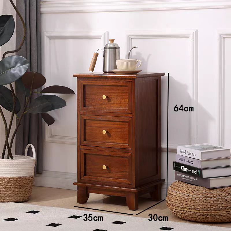 实木迷你床头柜现代简约卧室床头柜小型柜30.35.40公分夹缝收纳柜