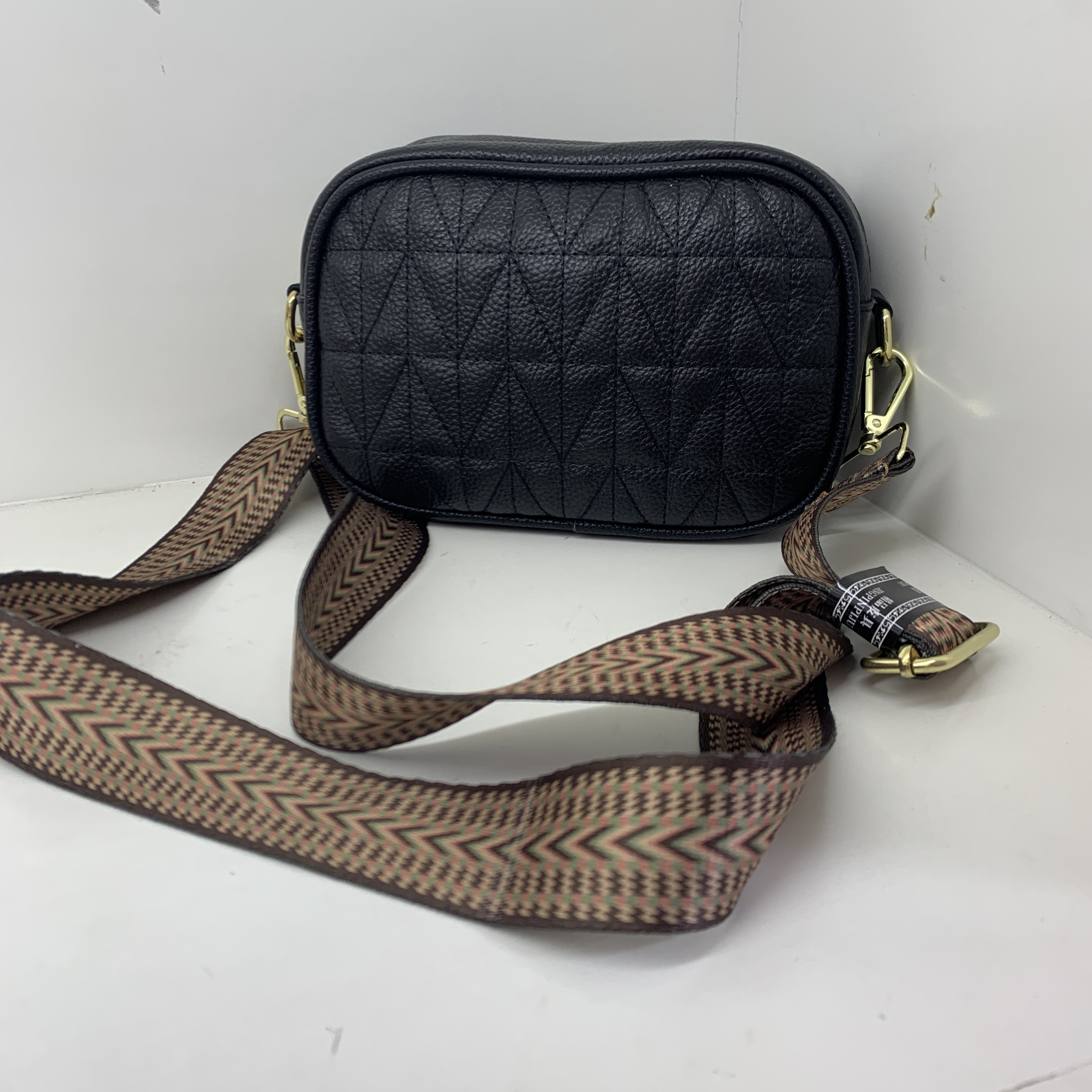 【头层牛皮】真皮女包单肩斜挎包绣线方包