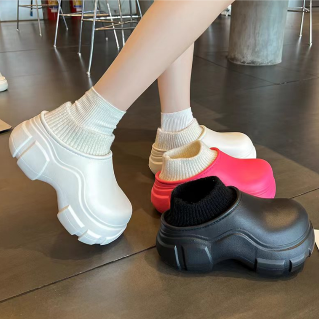 【保暖搭子】爆款棉鞋女6cm增高厚底防水外穿潮款冬季保暖雪地靴 