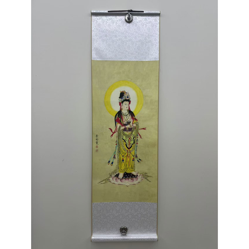 包邮《观音》中堂画玄关话艺术装饰画软装裱