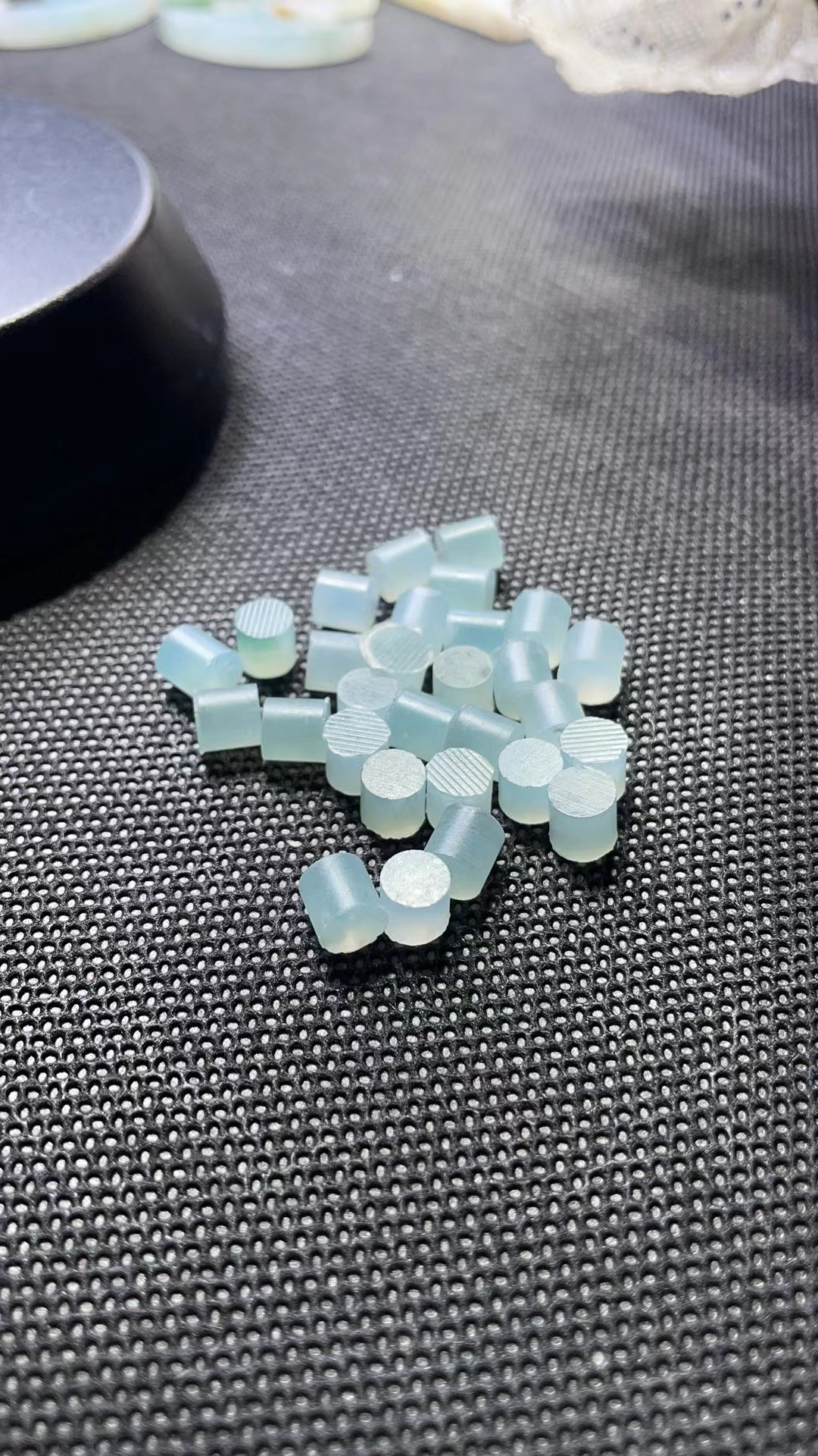 天然缅甸翡翠a货手串未抛光
