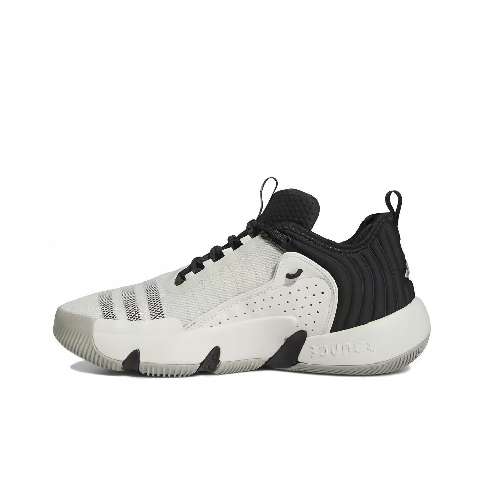 【41桃子微瑕】Adidas Trae圆头系带防滑低帮篮球鞋男白黑 IF5609