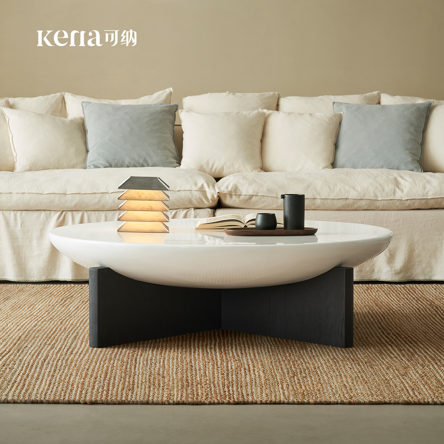 Kena可纳/清泉茶几北美进口橡木实木边几现代复古简约沙发边桌Z