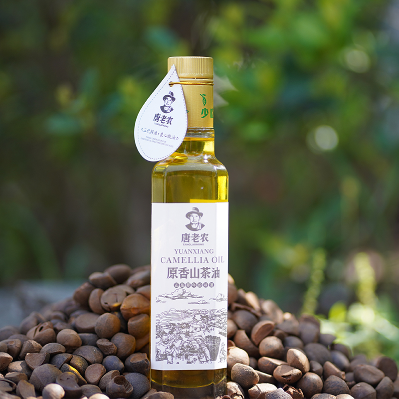 唐老农纯正野山茶油250ml天然茶籽油农家自榨植物婴儿健康食用油