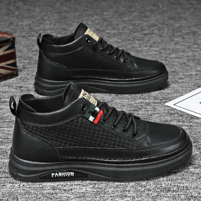 小白男鞋2024秋季新款潮流百搭休闲板鞋男士防滑商务工作运动潮鞋