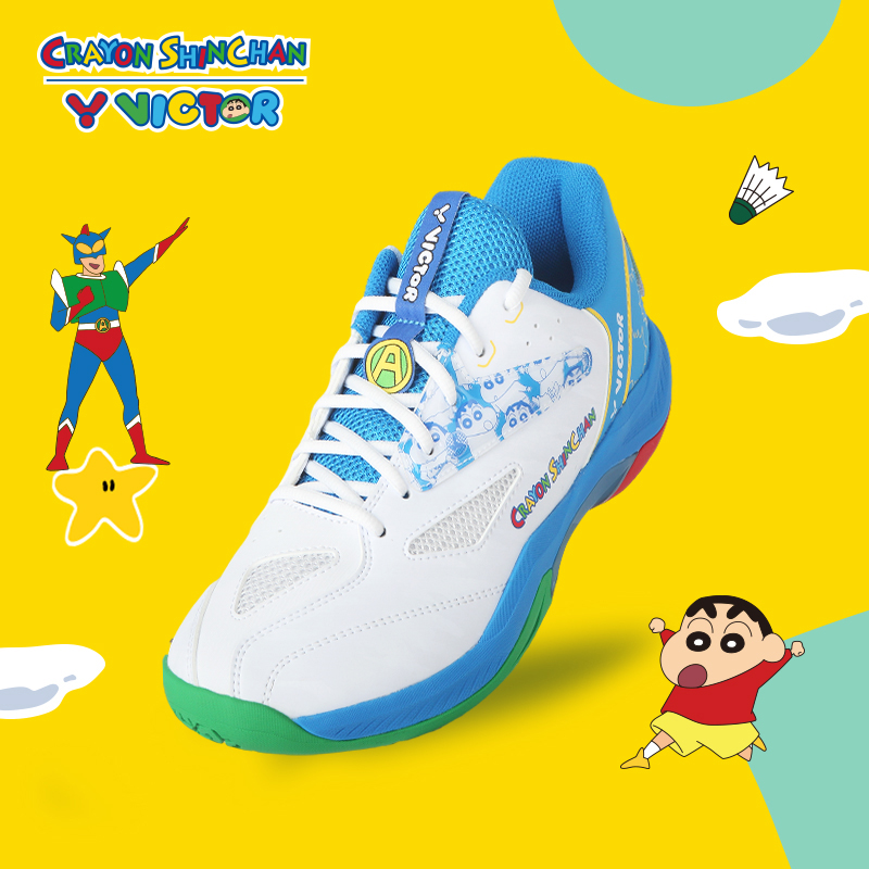 VICTOR/威克多蜡笔小新联名羽毛球鞋缓震耐磨抗扭透气运动鞋A39CS