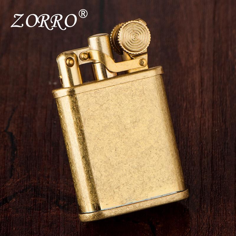 ZORRO佐罗新款559煤油打火机纯黄铜老式复古怀旧原铜个性送男朋友