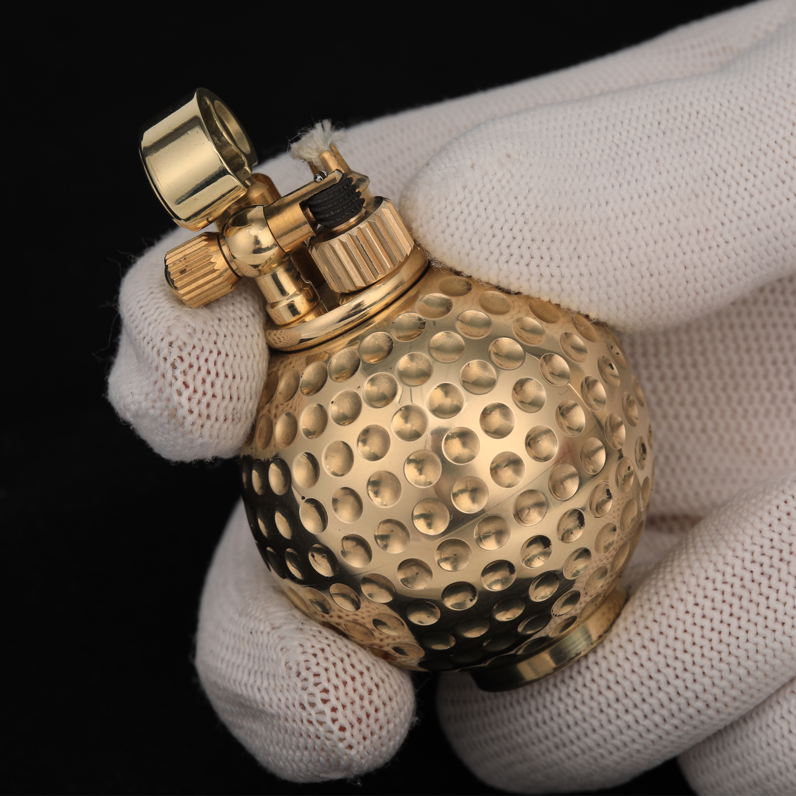 好运达复古黄铜煤油打火机高尔夫球异形打火机男士收藏送礼