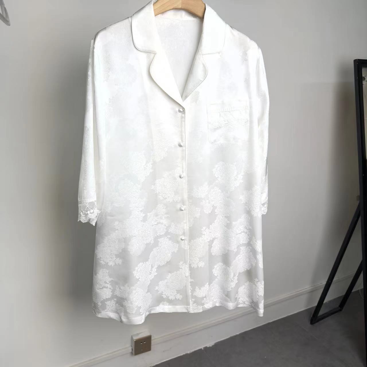 【老板娘自播】22姆米花罗100%桑蚕丝重磅真丝衬衫T2245