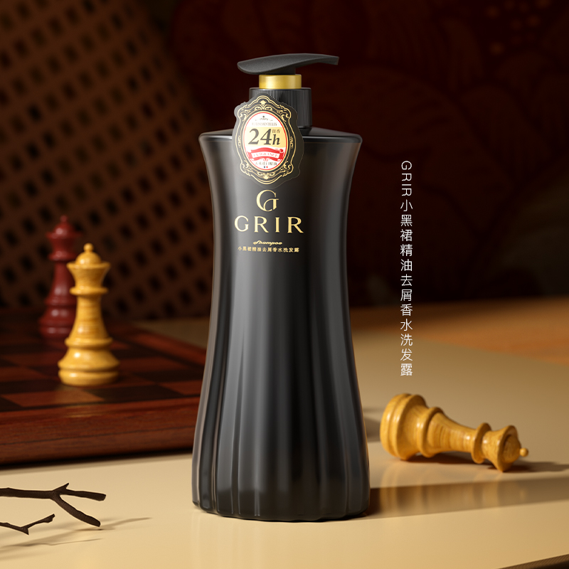 GRIR小黑裙精油去屑香水洗发露560ml-JL