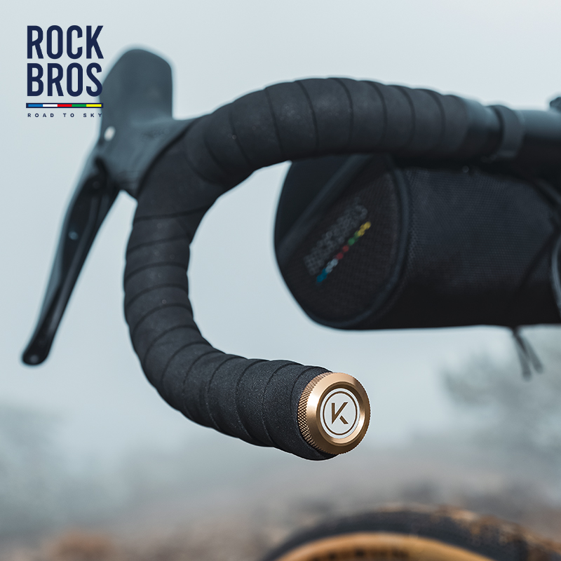 ROCKBROS天路系列自行车把塞子山地公路车弯把铝合金车把套把堵头