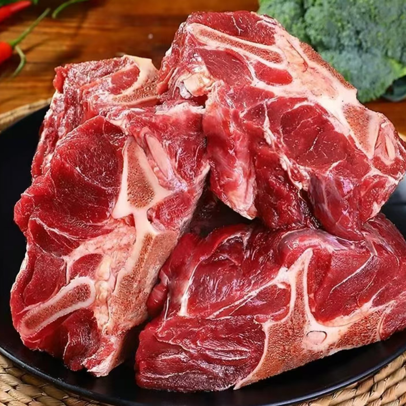 穆林农场原切牛脊骨   牛蝎子  2000g 顺丰包邮（介意肉少者勿拍）