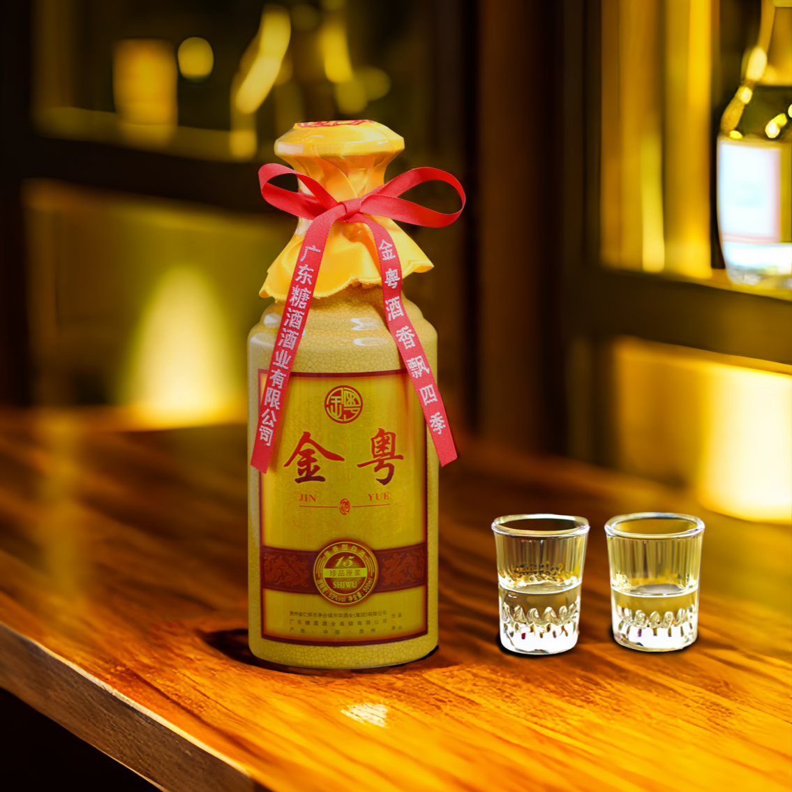 金粤旺15传统酿造贵州茅酱香型白酒53度500ml高度商务接台53度500