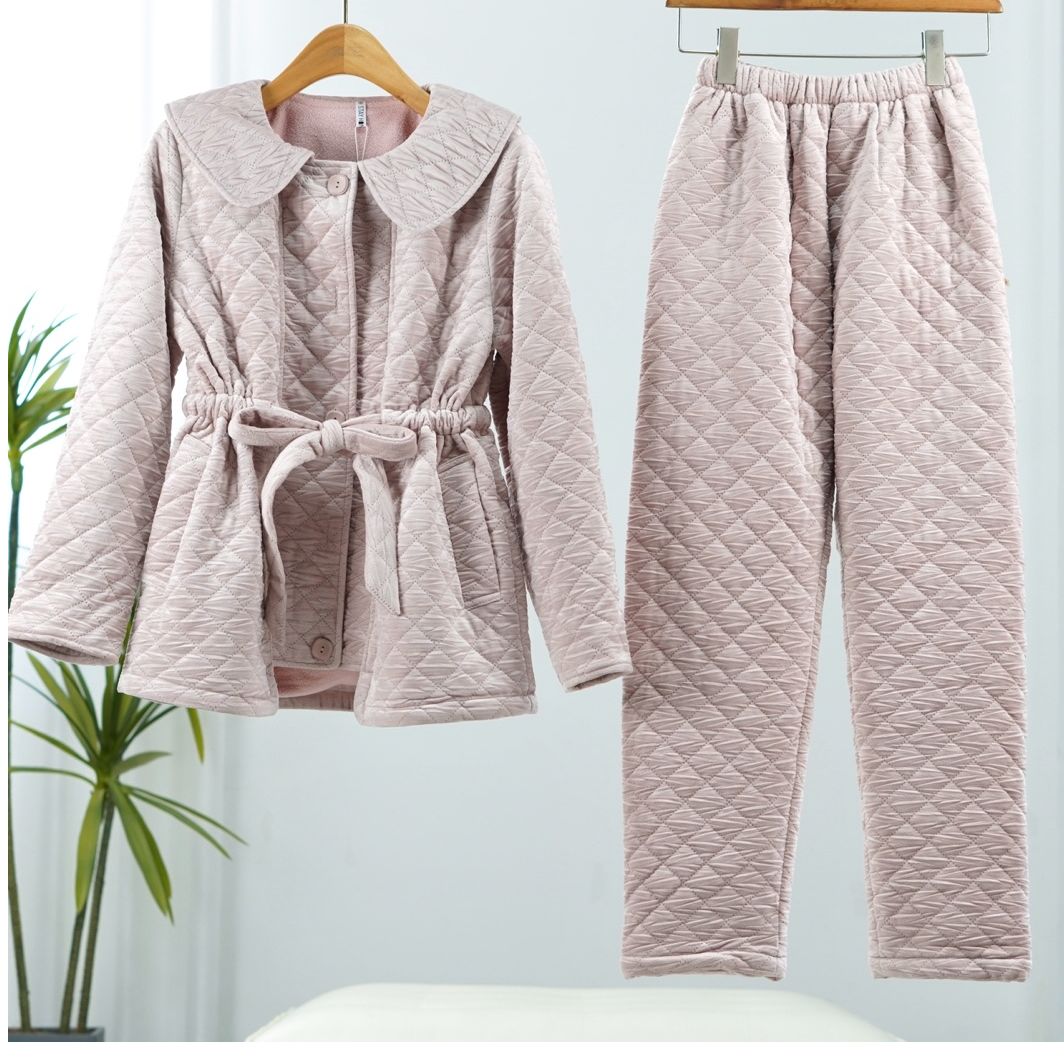 一路童行 诺系列  F82  女装 撤柜加厚外穿保暖套装 216321Z