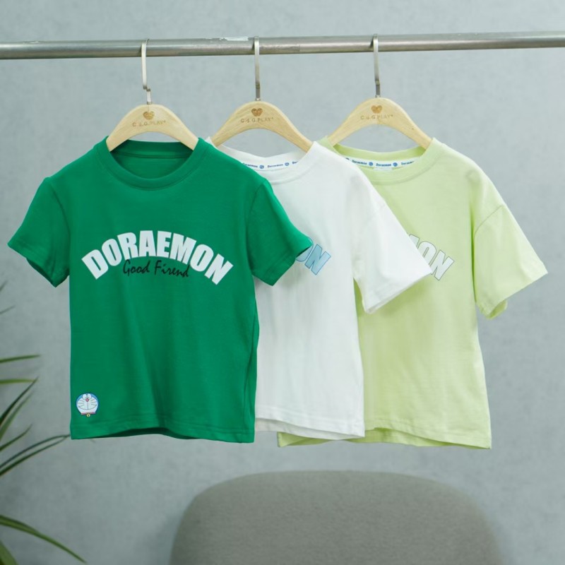 一路童行  A259  童装  哆系列夏装中大童休闲T恤 D91312153