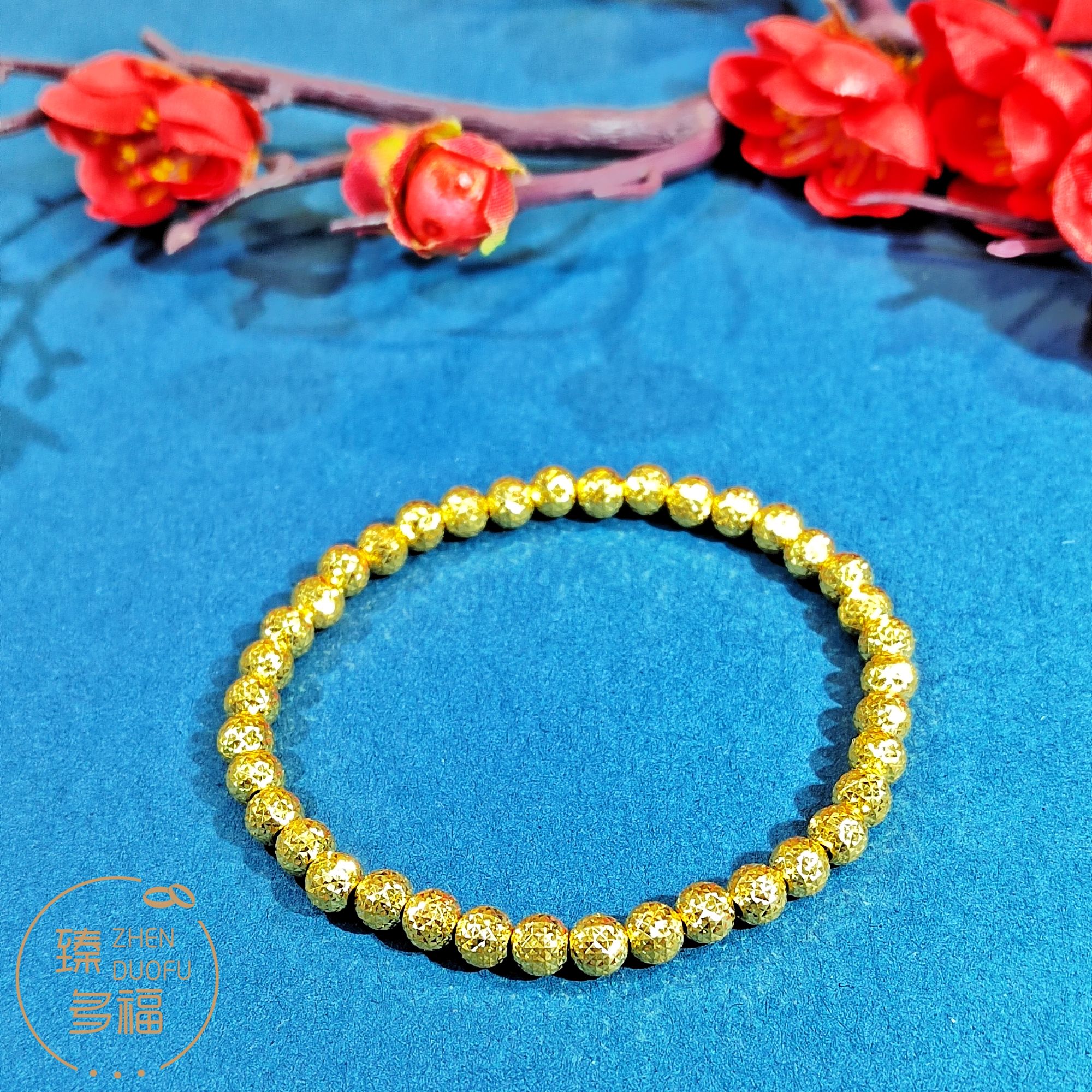 足银手链 爆闪珠手链 卡5足银爆闪珠手链 轻奢潮流气质女士