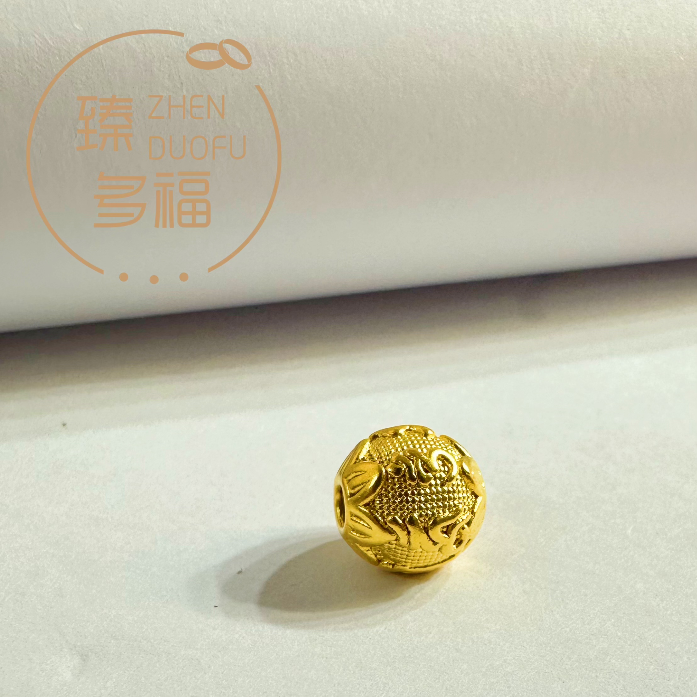 足银手链 足银转运珠系列 金包纯银转运珠包金足银转运珠串件