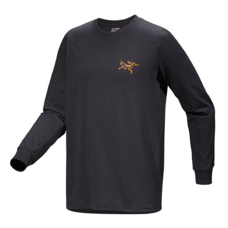 MultiBirdLogoLs字母logo图案美式复古长袖t(7746)透气秋冬舒适