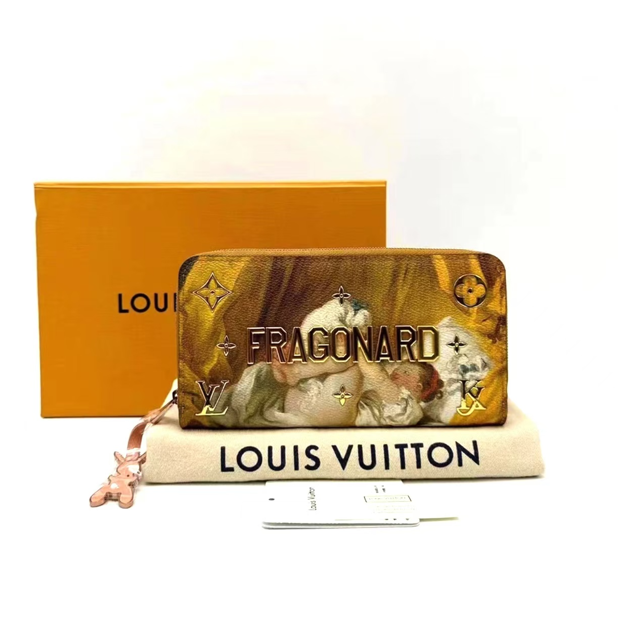 全新未使用 LouisVuitton/路易威登 大师系列莫奈风格钱包/N55