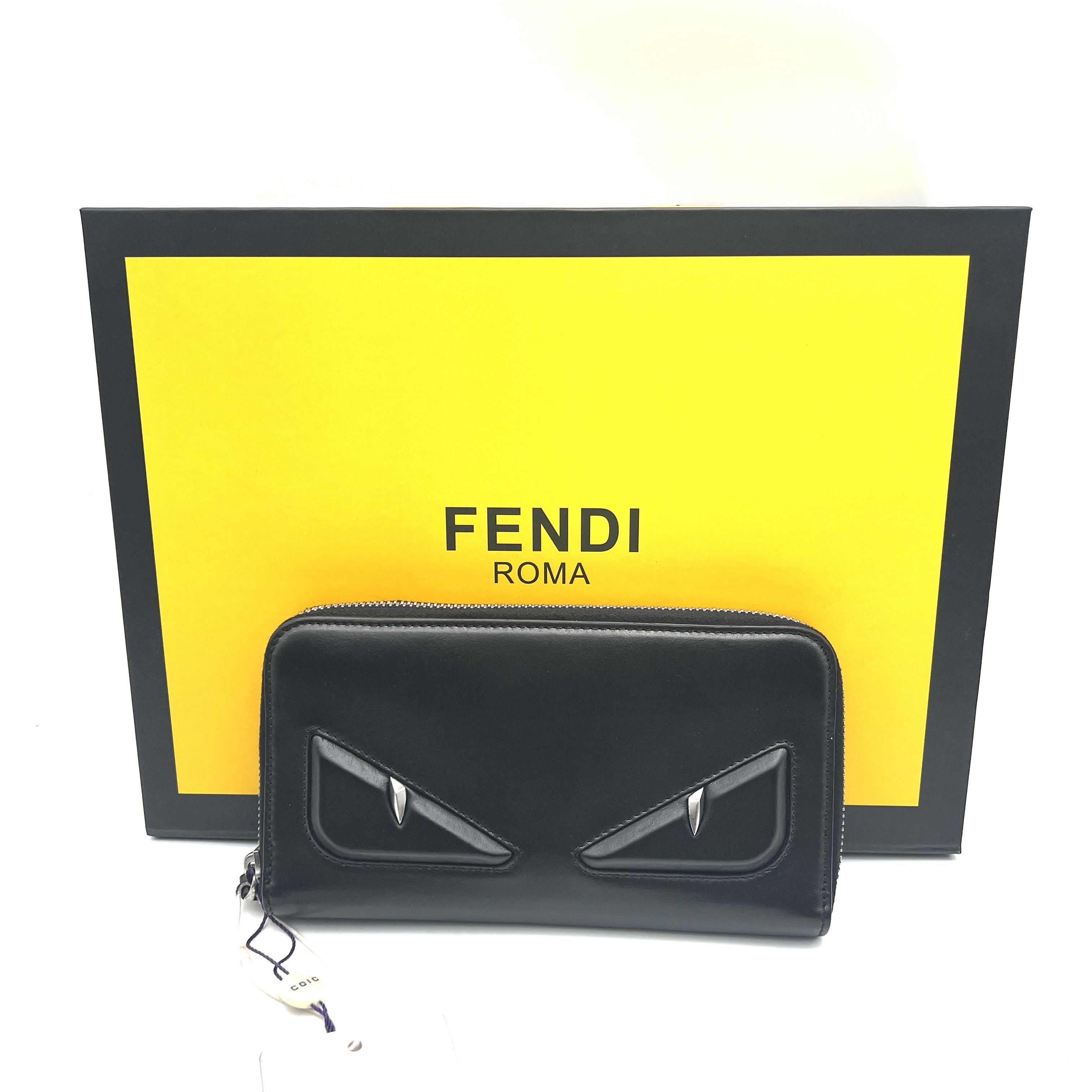 95新 FENDI/芬迪 芬迪小怪兽钱包/M102/赠送钥匙扣