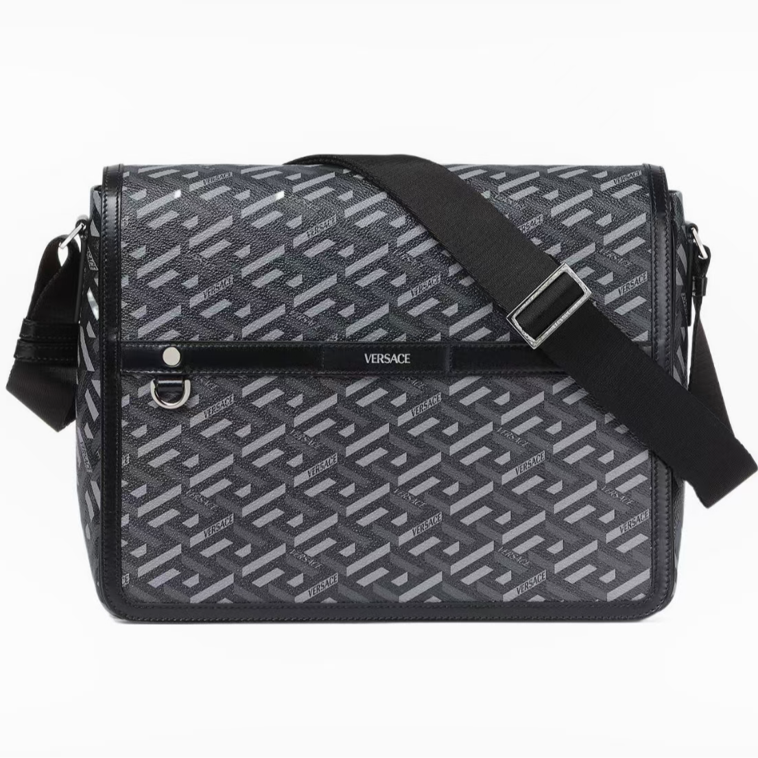 全新未使用 VERSACE/范思哲 范思哲老花邮差包/M255-M257赠钥匙扣